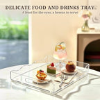 SXNOWS 12"x16" Clear Acrylic Serving Tray-Spill Proof - Image 5