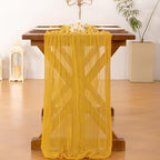 10 Pack Cheesecloth Table Runner Fall Boho Gauze Wedding Party Home Decor - Image 4
