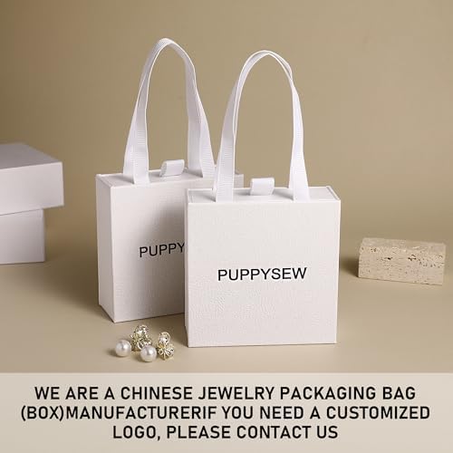 40 pcs paper boxes 9 x 9×3.5 cm white luxury gift storage, jewelry gift storage box for earrings necklaces bracelets rings - Image 5