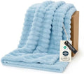 Bedsure Soft Twin Blanket for Bed Decor Gifts Light Blue 60"x80" by BEDSURE