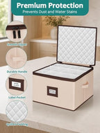 Cirhy Hard Shell Wine Glass Storage Box, China Moving Case for 24 Glasses - Image 4