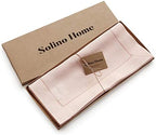 Solino Home 100% Pure Linen Table Runner Pink Hemstitch, 14 x 132 in - Image 5
