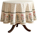ISAENNE Designer French Round Elegant Tablecloth,Diameter 67" by Isaennehomedecoration