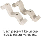 Bloomingville Marble Wave Double Taper Candle Holder, White - Image 7