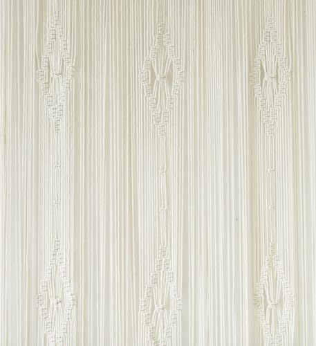 Macrame Curtain Long Cotton Window Panel Boho Room Divider 35"W*70"L - Image 5
