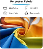 BELECO 12x10ft Fabric Happy Hanukkah Photography Backdrop Blue Chanukah Holiday Decorations Banner Background Menorah Golden Stars Bokeh Glitter Spots Jewish Holy Festival Party Supplies Photo Props - Image 5