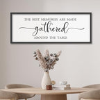 The Best Memories Are Made Gathered Around the Table Dining Room Wall Decor by Unknown
