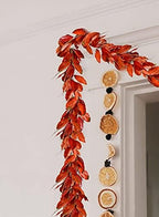 Serene Spaces Living 48in Long Artificial Magnolia Leaf Garland, Ideal to Hang at Wedding, Store Display, Window Sill, Fall Decor, Perfect Holiday Décor - Image 3