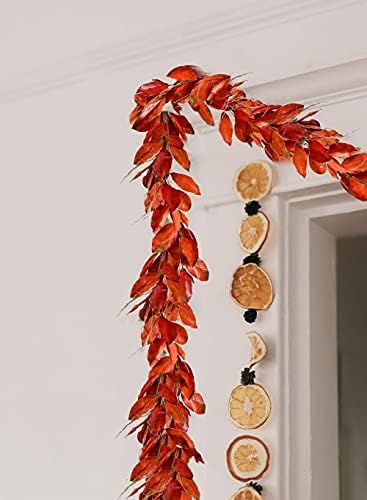 Serene Spaces Living 48in Long Artificial Magnolia Leaf Garland, Ideal to Hang at Wedding, Store Display, Window Sill, Fall Decor, Perfect Holiday Décor - Image 3