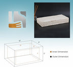Handicrafts Home Large Decorative Storage Box 12x6– Coffee Table Organizer Box, Modern Home Décor Accent, Keepsake Memory Box, Jewelry Storage Box, Boho Decorative Box with Lid for Shelf, Mantle Decor - Image 3