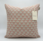 Decorative Pillow Cover French Country Pillow Cover Cottage Decor Floral Block Print, Farmhouse Decorative Cushion Cover, Spring Pillow Cover Line and Loop (Pastel Pink) by LineandLoop