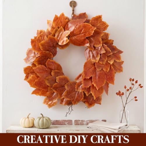 6 ft Artificial Fall Rig Leaf Garland for Fireplace Mantel Decor - Image 6