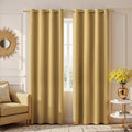 KOUFALL Gold Luxury Blackout Curtains for Living Room,Elegant Livingroom Curtain 84 Inches Long Cortinas Doradas para Sala Elegantes Modernas 2025 by KOUFALL