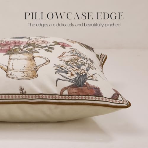 patdrea Designer Velvet Throw Pillow Cover,Set of 2,18"x18"-Hoenycan - Image 4