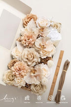 Ling's moment Artificial Wedding Fall Flowers Deluxe Combo, Tawny Beige - Image 5