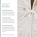 Balsam Hill Berkshire Christmas Ivory Tree Skirt - Elegant Quilted Tree Base that Beautifully Conceals Your Stand and Enhances Your Holiday Decorating, Ivory, 60" - Image 3
