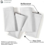 White Cloth Napkins 18x18 Inch - 12 Pack - 100% Cotton, Absorbent, Soft, Washable, Reusable - Hemstitch Mitered Edges - Perfect for Weddings, Baby Showers, Holiday, Formal Events - Image 5