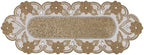 Elegant 36" Gold Beaded Table Runner – Handmade Decorative Beads Runner for Christmas & Thanksgiving – Festive Gold/Ivory Table Decor for Dining, Parties & Holidays by byHomeDecorativeProduct