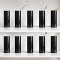Modern Black Ceramic Vase Set of 10 for Living Room Bedroom 5.51'' Minimalist Fresh Small Flower Vases for Bouquet Fake Plant Home Decor Office Fireplace Centerpieces Nordic Style 10 Pack by LIZOFER