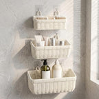 Wicker Hanging Baskets for Bathroom, Kitchen, Entryway, Set of 3 - Image 6