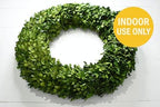 Preserved Boxwood Wreath 22 Inch Extra Large – Real Greenery Spring Summer & Year-Round Indoor Décor, Farmhouse Wall Door & Mantel, Fade-Resistant - Image 6