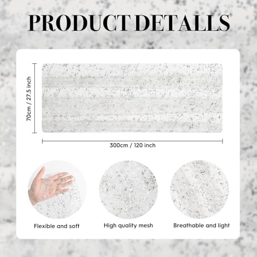 Artoid Mode White Silver Gauze Table Runner 120 Inch 10Pcs, Glitter Metallic Foil Sheer Dining Holiday Wedding Anniversary Birthday Table Decor for Home Party - Image 7
