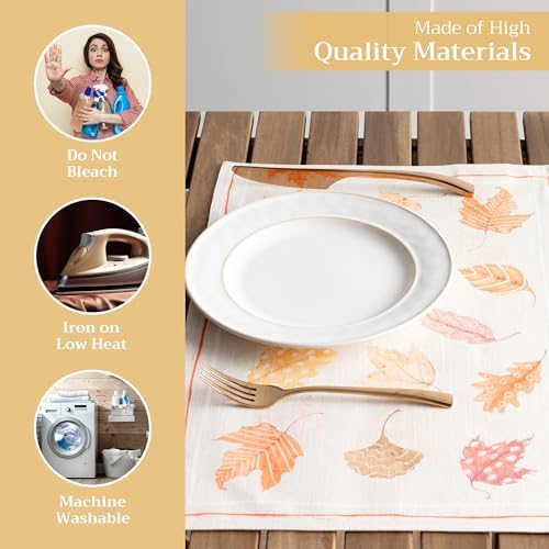 Maison d' Hermine Placemats Set of 4 Reusable 100% Cotton (13"x19") - Image 3