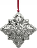 Wallace Sterling Silver Grande Baroque Snowflake Ornament 2026-29th Edition Annual Collectible, Handcrafted in USA, Comes with Gift Box, Ribbon and Velvet Pouch by Wallace