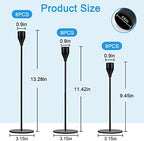 Black Candlestick Holder Set of 24 for Taper Candles, Decorative Candle Holders Bulk Candle Stick Holders Taper Candle Holders for Table Centerpiece Wedding Dinning Party Anniversary Home Decor - Image 2