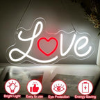 Love Heart Neon Sign, Romantic Gift for Lover, Love LED Light - Image 2