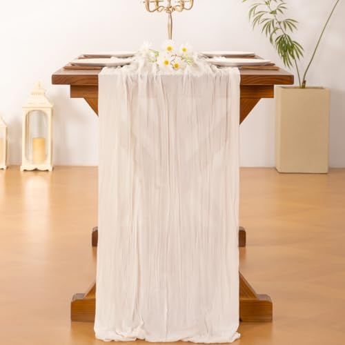 10 Pack Cheesecloth Table Runner Fall Boho Gauze Wedding Party Home Decor - Image 4