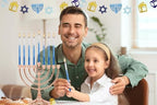 Dripless Deluxe Tapered Pastel, Blue and White Decorations, Hanukkah Menorah Candles for All 8 Nights of Chanukah (24-Pack) - Image 7