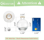 Glasseam Glass Bud Vase for Centerpieces: 12Pcs Clear Mini Small Vases Bulk - Image 2