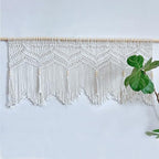 Achart Macrame Curtains Macrame Valance Doorway Window Curtain Panels - Image 5