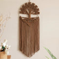 Sylfaen Tree of Life Macrame Wall Hanging - Boho Handmade Woven Tapestry - Dream Catcher Wall Decor Art Living Room - Macrame Tapestry Boho Decor for Bedroom (Brown) by Sylfaen