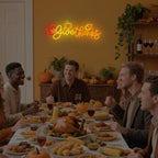 Give Thanks Neon Sign for wall decor Pumpkin Thanksgiving LED neon Lights - Image 6