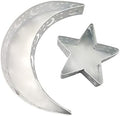 Moon Star Dinner Plate Tray Fruit Plate Ramadan Decoration, Eid Mubarak Moon Star Serving Tray Tableware Dessert Food Storage Container for Islam Muslim Party Festival Table Decor by Unknown
