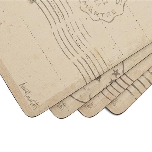 Pimpernel Postcard Sketches Placemats - Set of 4 - Image 2
