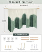Tempospark Large Macrame Wall Hanging, Boho Wall Art Tapestry for Above Bed - Image 5