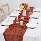 12 Pack Terracotta Cheesecloth Table Runner,20x120 in Table Runner - Image 5