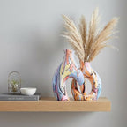 Ceramic Flower Vases Set of 2, Centerpieces for Tables by TZIZO - Image 4