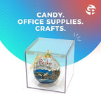 8-Pk Clear Acrylic Boxes with Lids, 4x4x4in, Candy, Party Favors & Gifts - Image 3