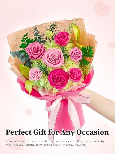 Preserved Flowers Bouquet, Forever Flowers for Delivery,Eteranl Roses - Image 3