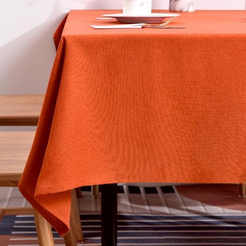BALCONY & FALCON Rectangle Table Cloth Waterproof Mandarin 57"x118" by BALCONYFALCON