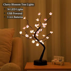 PXBNIUYA 36 LED Cherry Blossom Sparkly Fairy Spirit Tree Lights Warm White - Image 5