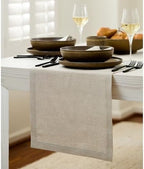 Solino Home 100% Pure Linen Table Runner Natural Long, Fete 14 x 132 in - Image 2