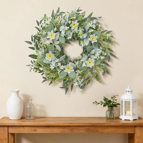 JORNOY 24inch Spring Wreath for Front Door Decor - Image 3