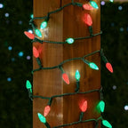 Novelty Lights 24FT 70 LED C6 Christmas Light String, Red & Green Wire - Image 3