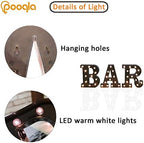 Pooqla Black LED Light Up Bar Sign For Home Bar Decor - Image 3