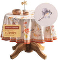 Maison d' Hermine Table Cloth Round Table Reusable 100% Cotton 63" Diameter by MaisondHermine